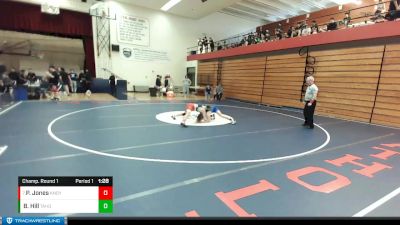 152 lbs Champ. Round 1 - Patrick Jones, Kennedy Catholic vs Brandon Hill, Tahoma