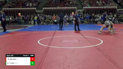 172 lbs Quarterfinal - Boden Bentley, Team Champs vs Deegan Tvedt, Miles City Wrestling Club