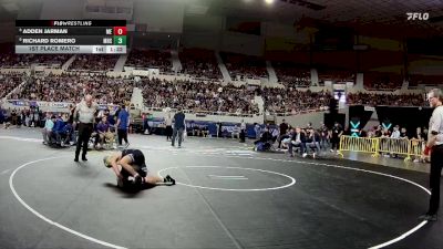 120-D1 1st Place Match - Adden Jarman, Mesa High School vs Richard Romero, Marana High School