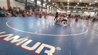 127 lbs Round 4 (6 Team) - Mya Locke, Crown City Queens vs Macy Doxstader, Crown City Queens Blue