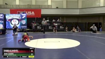 55 lbs Round 2 - Kiah Dukes, B.A.M. Training Center vs Isabelle Harvey, St. Maries Wrestling Club