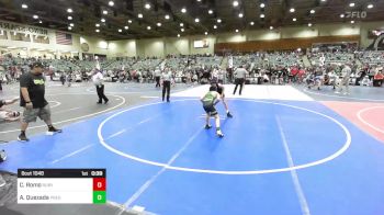 86 lbs Consi Of 4 - Cason Romo, Ruby Mountain WC vs Aiden Quezada, Predators WC