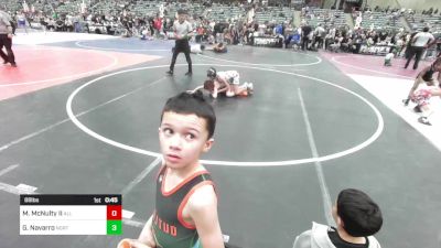 88 lbs Consi Of 4 - Matthew McNulty II, All In Wr Acd vs Gabriel Navarro, Northshore Wrestling Club