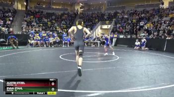 120 lbs Quarterfinal - Austin Etzel, Wilton vs Evan Stahl, Hinton