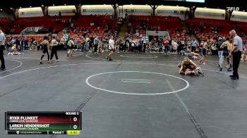 96 lbs Round 2 - Rykr Plunket, Carrollton Warriors vs Larkin Hendershot, Parkersburg Cougars