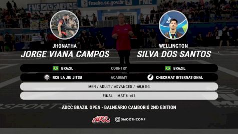 Wellington Silva Dos Santos vs Jhonatha Jorge Viana Campos 2024 ADCC Balneario Open