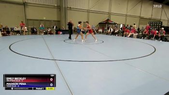 125 lbs Placement Matches (8 Team) - Emily Beckley, Oklahoma Blue vs Madison Pena, Texas Blue