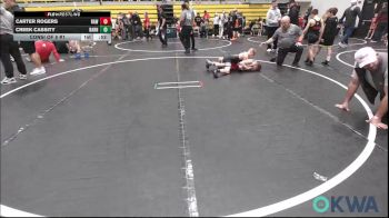 85 lbs Consi Of 8 #1 - Carter Rogers, Raw Wrestling Club vs Creek Cassity, Barnsdall Youth Wrestling