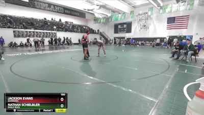 190 lbs Cons. Round 4 - Nathan Schielbler, Eagle Rock vs Jackson Evans, Glendora