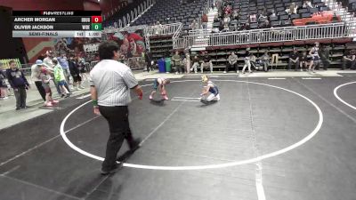 66 lbs Semifinal - Archer Morgan, Douglas WC vs Oliver Jackson, Widefield WC