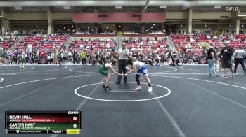 95 lbs Quarterfinal - Devin Hall, Winfield Youth Wrestling Club vs Carter Hart, Mulvane Jr. Wrestling Club