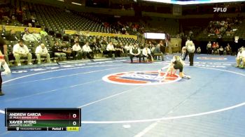 120 Class 1 lbs Cons. Round 3 - Andrew Garcia, St. Pius X (Kansas City) vs Xavier Myers, Lafayette County