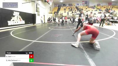 140-A lbs Final - Brendan Bell, Fort Gibson Youth Wrestling vs Spencer McClelland, Salina
