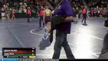 140 lbs Cons. Round 2 - Paris Dean, Spencer vs Cecilia Pelzer, Ames