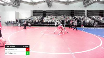 122-H lbs Consi Of 32 #2 - Mark Simmons, Patriot Club vs Max Ventura, Yale Street