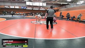 285 lbs Semifinal - Gabe Finley, Buhl vs Hubert Sharp, Elko