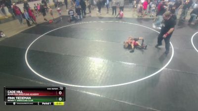 56 lbs Cons. Round 3 - Cade Hill, Black Fox Wrestling Academy vs Finn Tiedeman, Bennett Wrestling Club