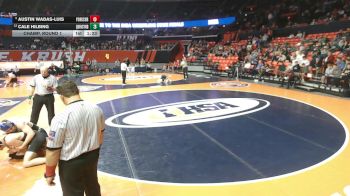 1A 150 lbs Champ. Round 1 - Austin Wadas-Luis, Yorkville (Christian) vs Cale Hilbing, Quincy (Notre Dame)