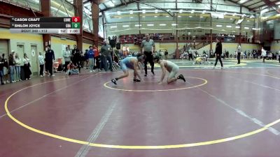 113 lbs Champ. Round 3 - Cason Craft, Coweta vs Shiloh Joyce, Christian Brothers Academy