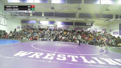Girls 157 lbs 1st Place Match - Jersey Huynh, Enterprise Girls vs Danika Jensen, Shasta Girls