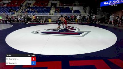 113 lbs Cons 64 #2 - Caleb Clemans, WA vs Breyshawn Snyder, OH