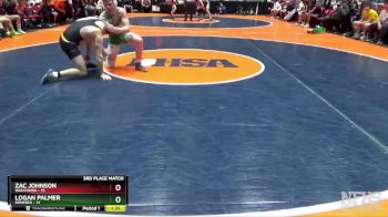 170 lbs Finals (8 Team) - Zac Johnson, Wauconda vs Logan Palmer, Geneseo