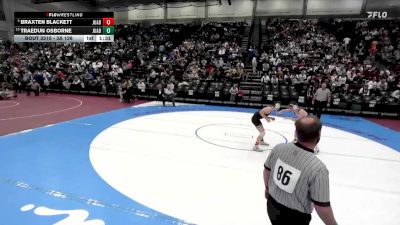 3A 126 lbs Semifinal - Braxten Blackett, Juab vs Traedun Osborne, Juab