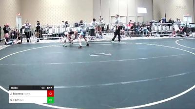 116 lbs Quarterfinal - Joseph Moreno, Hawkeye WC vs Sammy Feizi, Bay Area Dragons WC