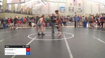 65 kg Round Of 128 - Majid Corbett, Limestone College vs Ryan Matthews, University Of Akron