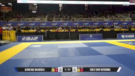 Violet Ruby Rothermel vs Aliyah Rae Valenzuela 2026 Pan Kids Jiu-Jitsu IBJJF Championship