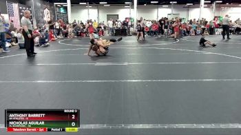 120 lbs Round 3 (4 Team) - Nicholas Aguilar, FL Scorpions vs Anthony Barrett, 84 Athletes