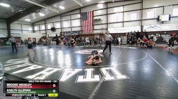 125 lbs Champ. Round 1 - Kaelyn Alleman, Sanderson Wrestling Academy vs Brooke Weakley, Champions Wrestling Club