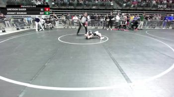 60 lbs Quarterfinal - Greyson Sauer, All I See Is Gold Academy vs Johnny Shubiak, Buxton (NJ)