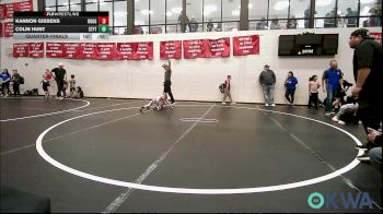 49 lbs Quarterfinal - Kannon Gibbens, Rough Riders vs Colin Hunt, Standfast