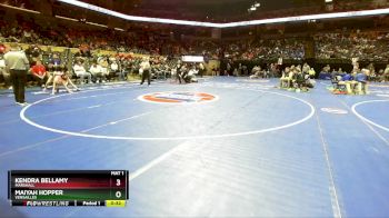 105 Class 1 lbs Cons. Round 1 - Kendra Bellamy, Marshall vs Maiyah Hopper, Versailles