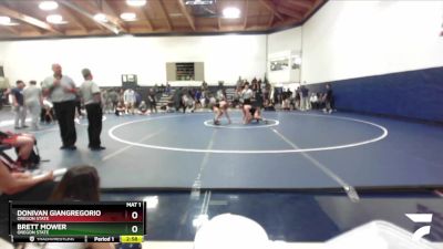 197 lbs 1st Place Match - Donivan Giangregorio, Oregon State vs Brett Mower, Oregon State