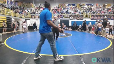 67 lbs Semifinal - Ellie Lynn, Pawhuska Elks Takedown vs Blaine Backus, Newkirk Takedown Club