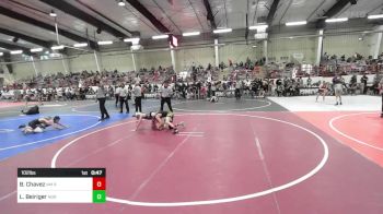 102 lbs Consi Of 8 #2 - Brandon Chavez, NM Bad Boyz vs Lakoda Beiriger, Norwood Mavericks