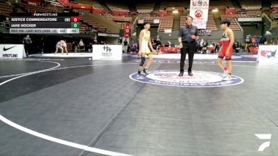 Cadet Boys Lower - 100 lbs 1st Place Match - Aydann Correa, TUF California Wrestling Academy vs Luke Loren, Sunkist Kids Monster Garage