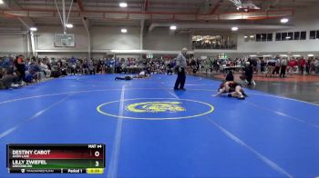 100 lbs Cons. Round 4 - Destiny Cabot, Avon Lake vs Lilly Zwiefel, Gibsonburg