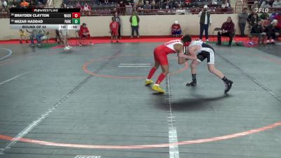 90_B lbs Round Of 64 - Brayden Clayton, Washington vs Nezar Haddad, Parkland