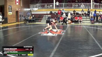 141 lbs Quarterfinal - Jacob Finlinson, Snow vs Ethan Boulton, North Idaho College