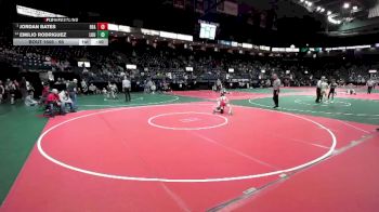 96 lbs Cons. Semi - Jordan Bates, BEA2 vs Emilio Rodriguez, LOU1