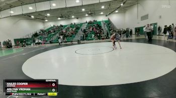 100 lbs Semifinal - Aislynn Vroman, Wind River vs Hailee Cooper, Riverton