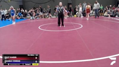 124 lbs Quarterfinal - Kiley Kaiser, WA vs Keanna Conrad, ID