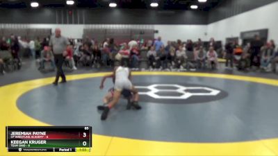 85 lbs Placement Matches (8 Team) - Keegan Kruger, Team Ohio vs Jeremiah Payne, CP Wrestling Academy