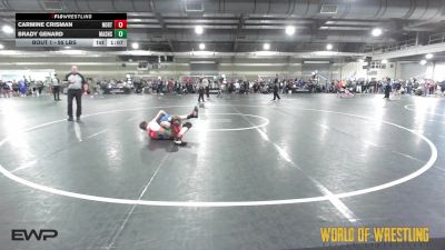 95 lbs Round Of 64 - Carmine Crisman, North Montana Wrestling Club vs Brady Genard, Mat Assassins
