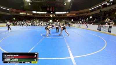 144 lbs Cons. Round 2 - Robert Marin, Gila Ridge High School vs Nolan Cannoe, Mountain Ridge