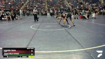 4A 175 lbs Quarterfinal - Hunter Testa, Davie vs Giancarlo Evans, Hough