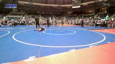 92 lbs Quarterfinal - Avriella Pretty Bear, Harrah Little League Wrestling vs Zachariah Felts, Quezada Wrestling Academy